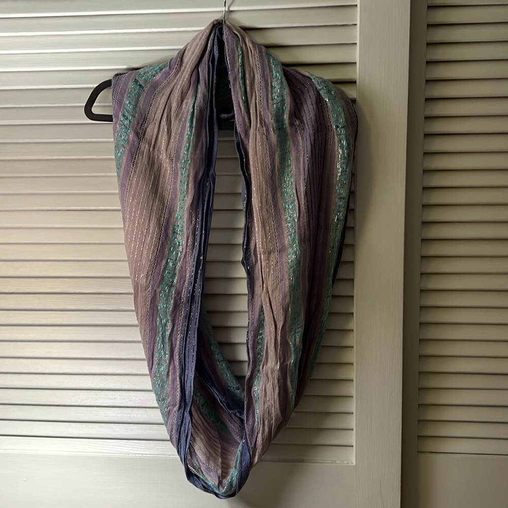 Colorful infinity scarf